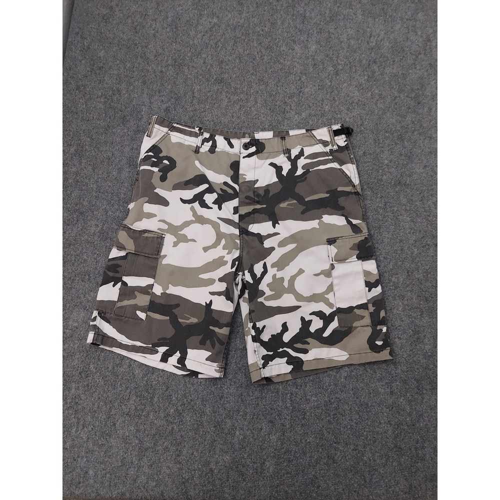 Rothco Camo Military Shorts Mens XL Regular Brown Black Cargo BDU‎ Tactical Army